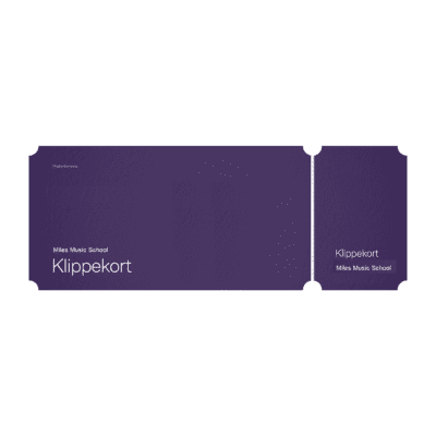 Klippekort Miles Music School